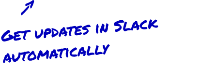A visualization of a spreadsheet transforming into a scheduled Slack message