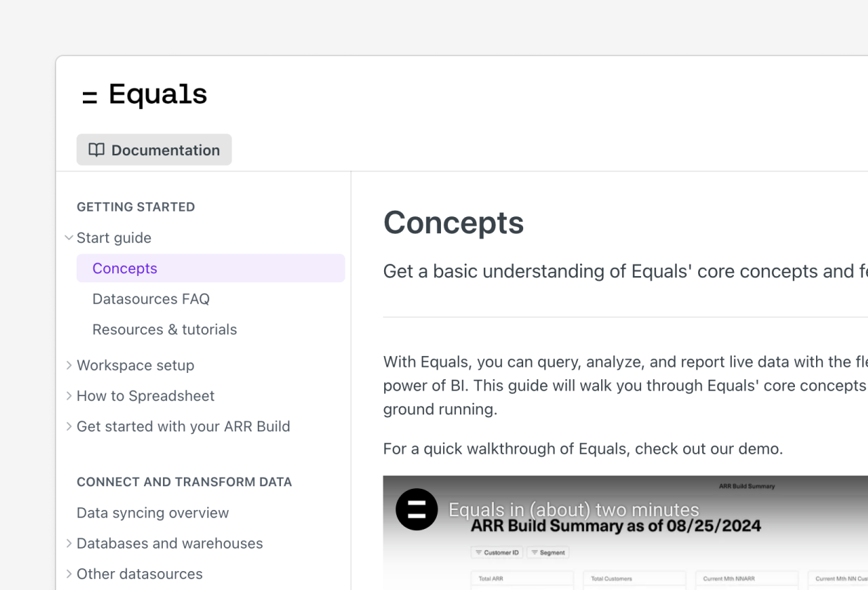 An image of a browser open to our new Help Docs.