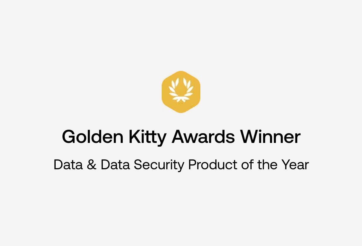 An image of the Golden Kitty trophy awarded by Product Hunt.